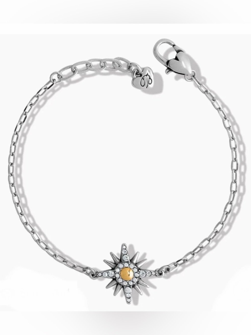 🆕🌞 NWT BRIGHTON ‘SunGlow’ bracelet RETIRED Silver & Gold with Swarovski Crystals